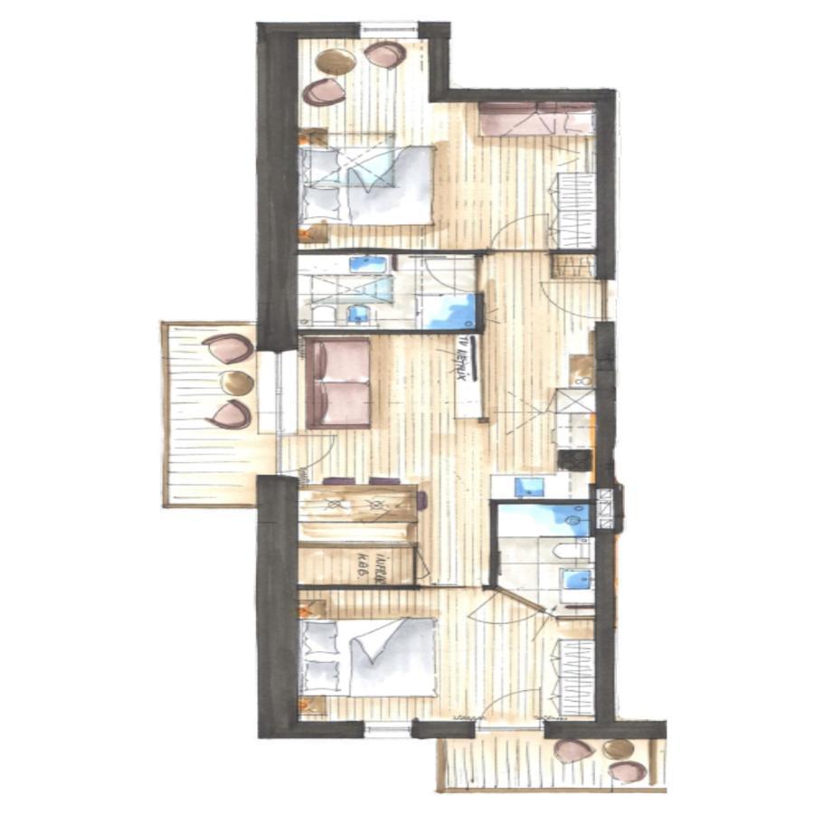Unterweckerlerhof Apartman Santa Maddalena in Casies Kültér fotó